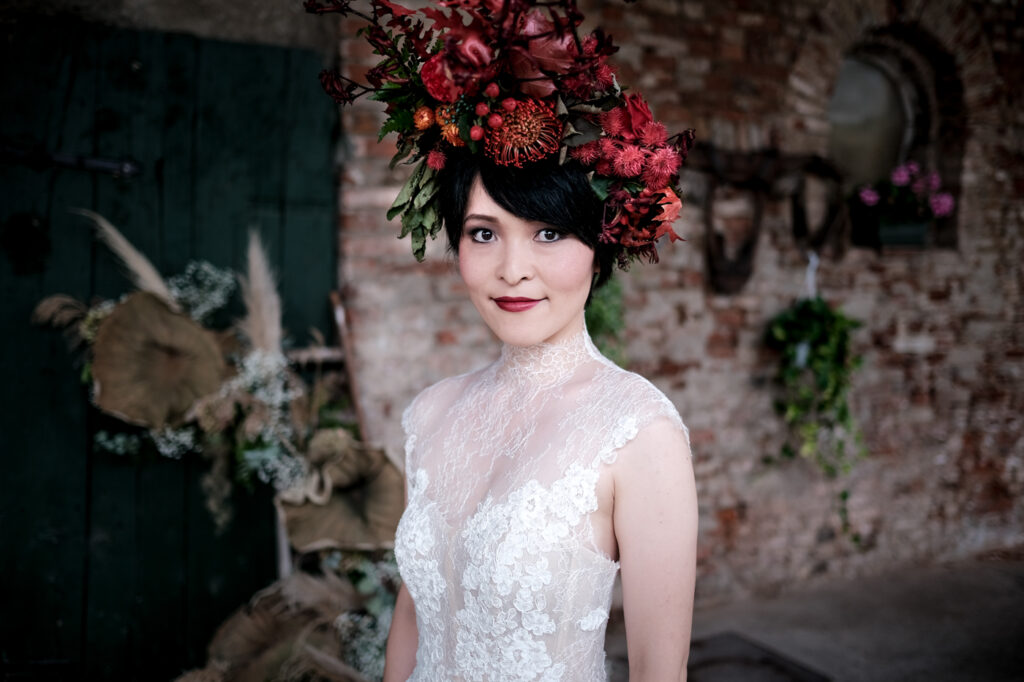 sposa in location rustica