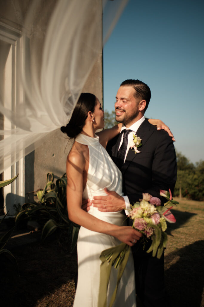 Matrimonio a Villa Monte Rossa in Franciacorta, ritratti di coppia – reportage di Roberto Cesari